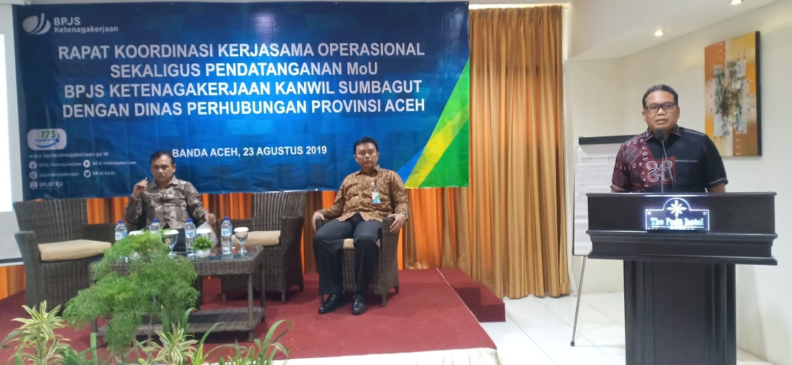   Tingkatkan Kepesertaan, BPJS Ketenagakerjaan Jalin Kerjasama dengan Dishub Aceh